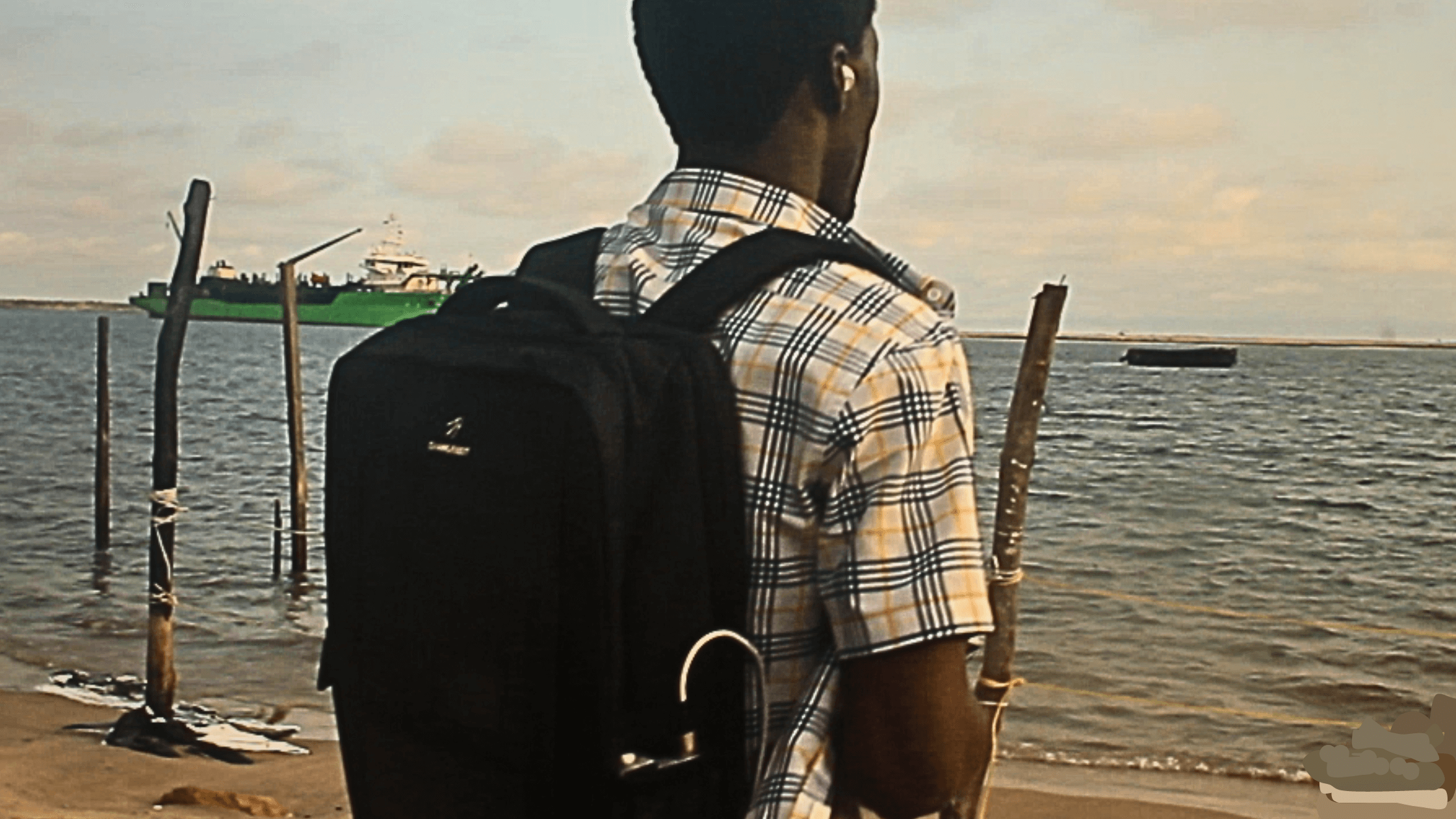 Chargebot solar backpack in editorial product photography