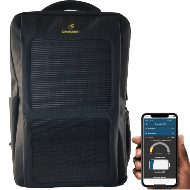 Chargebot solar backpack